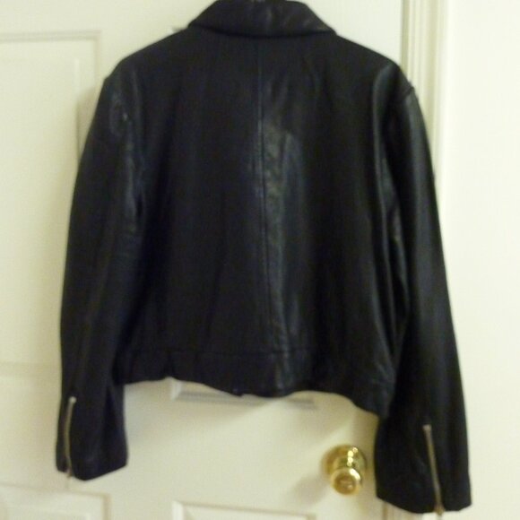 J .Crew Collection Leather Shirt-Jacket